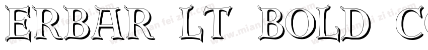 Erbar LT Bold Condensed字体转换